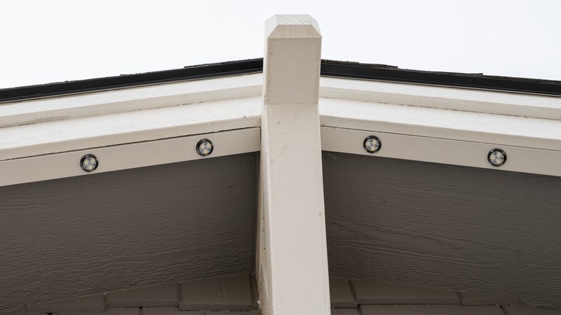 Track mounted flush with the fascia